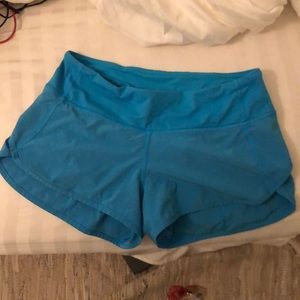 Blue lululemon size 4 shorts